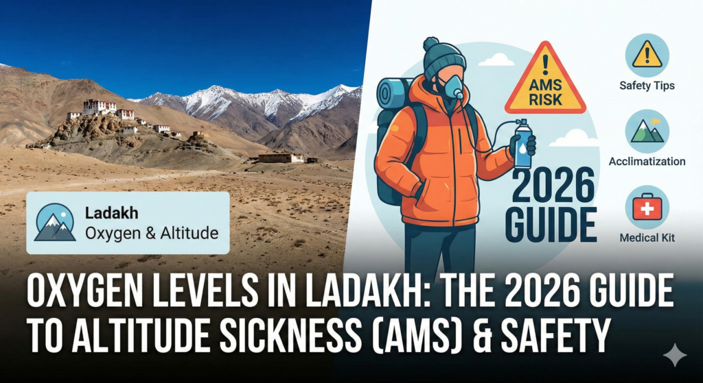 Oxygen Levels in Ladakh: The 2026 Guide to Altitude Sickness (AMS) & Safety